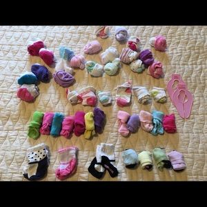 girls baby socks 0-9 mo